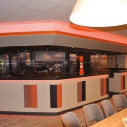 Bowling "Ramba Zamba" - Rückwand einer Theke - Acrylglas mit Digitaldrucken auf SK-Hochleistungsfolie